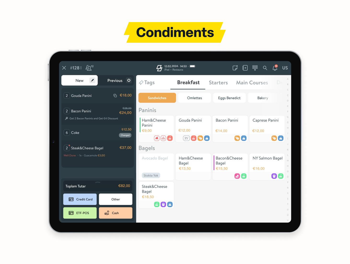 screenshot of Simpra POS